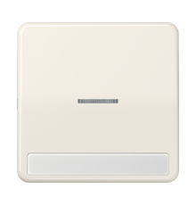 Клавиша с окошком для выключателя с подсветкой и полем для надписи; слоновая кость  CD590NAKO5  Jung