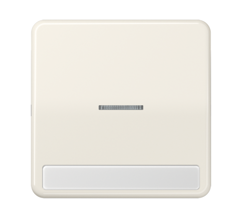 Клавиша с окошком для выключателя с подсветкой и полем для надписи; слоновая кость  CD590NAKO5  Jung