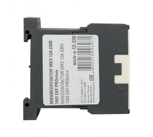 Миниконтактор МКЭ 12А 230В 1NO EKF PROxima  Mctr-s-12-230  EKF