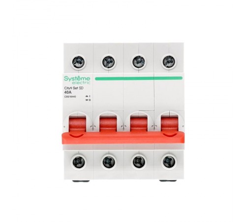 Выключатель нагрузки модульный 4П 40А City9  C9S16440  SE