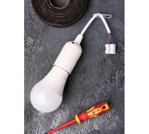 Патрон Е27 подвесной с клеммной колодкой пластик белый EKF PROxima  LHP-E27-w  EKF