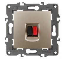 14-3111-04 Розетка аудио, IP20, Эра Elegance, шампань  Б0034323  ЭРА