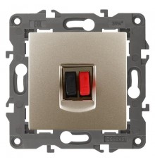 14-3111-04 Розетка аудио, IP20, Эра Elegance, шампань  Б0034323  ЭРА