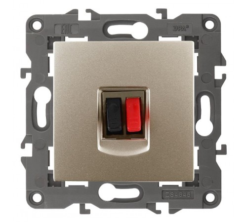 14-3111-04 Розетка аудио, IP20, Эра Elegance, шампань  Б0034323  ЭРА
