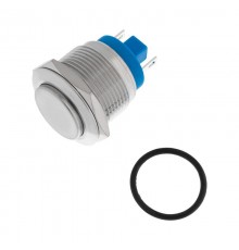 Кнопка антивандальная 19 Б/Фикс (2с) (ON)-OFF выпуклая (PBS-28В-4) (в упак. 1шт.)  06-0358-B  REXANT