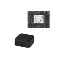 Коробка распаячная КР 50х50х20 ОП черная IP40  SQ1401-0251  TDM