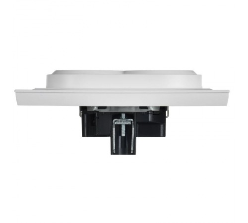 BRITE Розетка 2-местная с заземлением с защитными шторками 16А в сборе РСш12-3-БрАБ арктический белый   BR-R24-16-K91-F  IEK