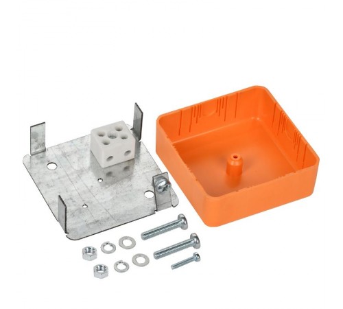 Коробка распределительная огнестойкая ПС 75х75х28мм 2P 4мм2 IP44 IEK  UKF10-75-75-028-2-4-09  IEK