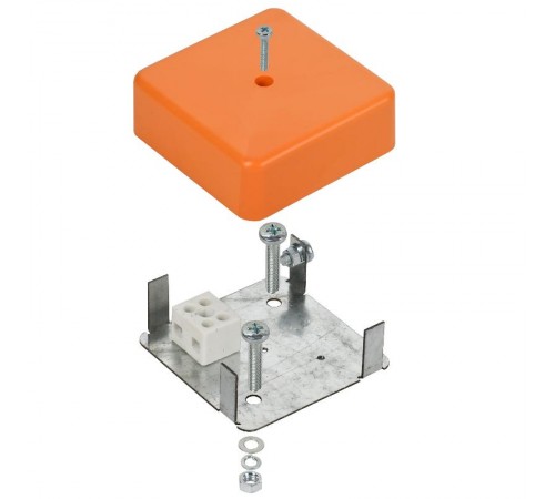 Коробка распределительная огнестойкая ПС 75х75х28мм 2P 4мм2 IP44 IEK  UKF10-75-75-028-2-4-09  IEK