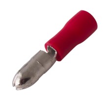Разъем штекерный изолированный штекер 4 мм 0.5-1.5 мм (РШи-п 1.5-4/РШИп 1,25-4) красный  08-0511  REXANT