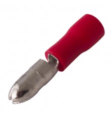 Разъем штекерный изолированный штекер 4 мм 0.5-1.5 мм (РШи-п 1.5-4/РШИп 1,25-4) красный  08-0511  REXANT