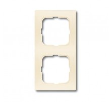 Рамка 2-постовая, серия spring, цвет слоновая кость  1725-0-1470   2CKA001725A1470  ABB