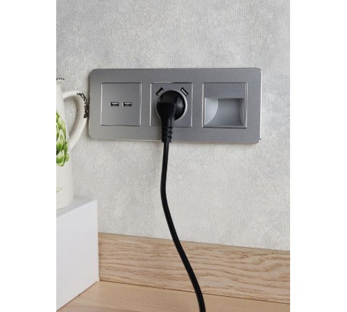 BRITE Подсветка LED встраиваемая ПЛ20-БрА алюминий  BR-FL20-K47  IEK