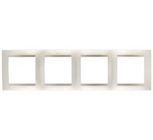 Simon 15 Шампань Рамка универсальная, 4 поста  1500640-034  Simon