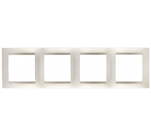 Simon 15 Шампань Рамка универсальная, 4 поста  1500640-034  Simon