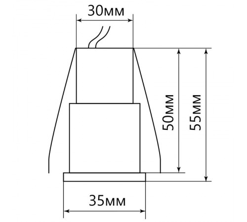 Светильник светодиодный встраиваемый для подсветки мебели LN003 3W 210 Lm 4000К черный золото  29697  FERON