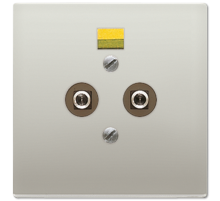Штепсельная розетка для выравнивания потенциалов; благородная сталь  ES2965-2  Jung