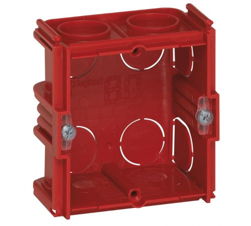 Коробка одноместная - Программа Batibox - для кирпичных стен - квадратная соединяемая - глубина 30  080131  Legrand