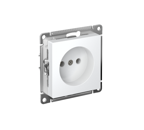 AtlasDesign Белый Розетка без заземления без шторок, 16А, механизм, быстрозажимные клеммы  ATN000141S  SE