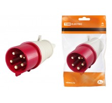 Вилка 025 3Р+РЕ+N 32А 380В IP44   SQ0601-0006  TDM