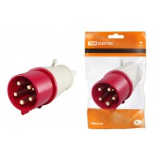 Вилка 025 3Р+РЕ+N 32А 380В IP44   SQ0601-0006  TDM