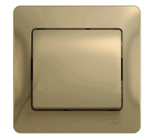 Glossa Титан Выключатель 1-клавишный, сх.1, 10АХ (в сборе с рамкой)  GSL000412  SE