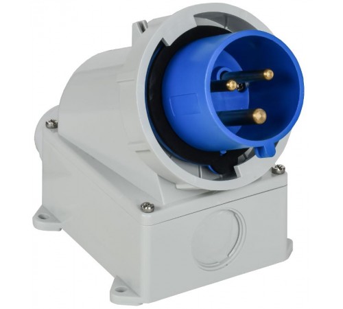 Вилка стационарная ССИ-5232 32А-6ч 220В 2P+PE IP67  PSR51-032-3-0-67  IEK