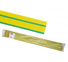 Термоусаживаемая трубка ТУТнг 40/20 желто-зеленая по 1м (25 м/упак)  SQ0518-0294  TDM