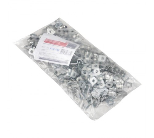 Скоба металлическая двухлапковая СМД d8-9мм. (100шт.) EKF PROxima  sm-2-8-9  EKF