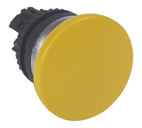 Кнопка с пружинным возвратом  40 - Osmoz - для комплектации - с грибовидным толкателем - без подсветки - жёлтый  023837  Legrand