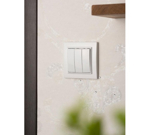 Минск Выключатель 3-клавишный СП,10А, белый EKF Basic  ERV10-024-10  EKF