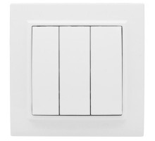 Минск Выключатель 3-клавишный СП,10А, белый EKF Basic  ERV10-024-10  EKF