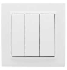 Минск Выключатель 3-клавишный СП,10А, белый EKF Basic  ERV10-024-10  EKF