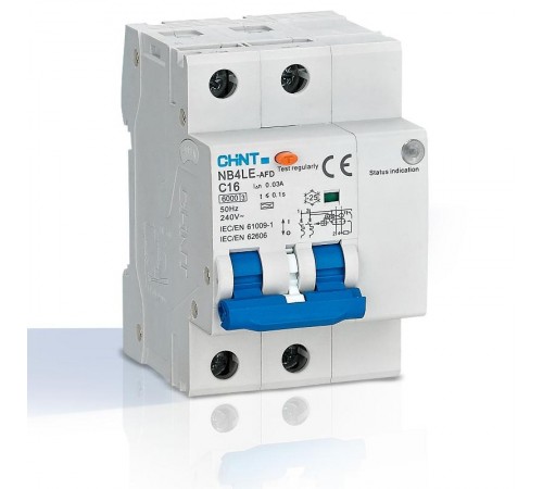 Устройство защиты от дугового пробоя NB4LE-AFD 2P B10 тип A 30мА  335342  CHINT