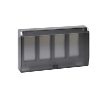 Simon CIMA 500 Рамка с суппортами с крышкой на 4модуля 500CIMA, 164х50х284мм, алюминий  51040104-033  Simon