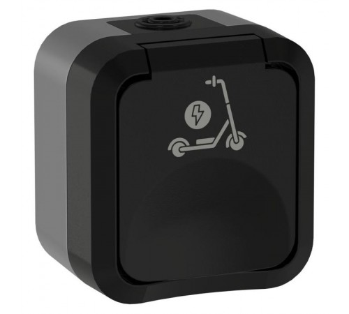 TORS Роз. 1-я с з/к кр с ик. самок 16А IP55 TS121 графит  TS-R110-16-55-K53  IEK