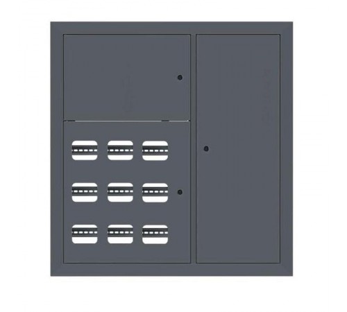 Щит этажный 9 кв. RAL7016 3 окна в ряд по гориз. (1000х950х150)  PROxima mb29-v-9-ral7016-1 EKF