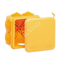 Коробка распределительная Тусо для о/п, 70х70х40мм (оранж)не распр.горение  67030НГ  Рувинил