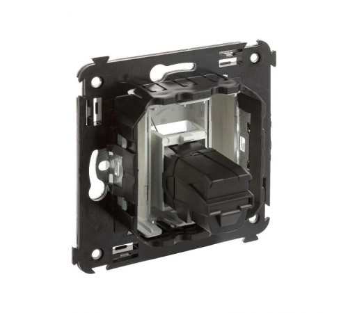 HDMI розетка одинарная в стену, тип А-А, "Avanti", "Закаленная сталь"  4404253  DKC