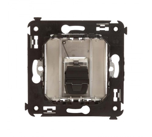 HDMI розетка одинарная в стену, тип А-А, "Avanti", "Закаленная сталь"  4404253  DKC