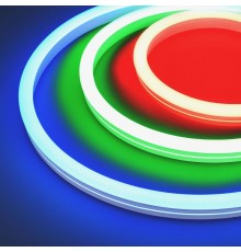 Лента светодиодная герметичная MOONLIGHT-5000S-SIDE-5060-84-24V RGB (12х24mm, 12W, IP68) (arlight, 12 Вт/м, IP68)  029800  Arlight