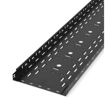 Лоток перфорированный Стандарт 300х50х3000 (0,8 мм) RAL 9005 (12 м/уп)  PR16.9993  Промрукав