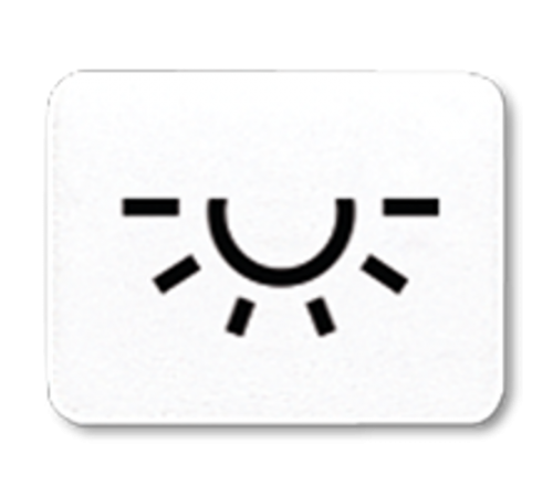 Окошко с символом для "KO-клавиш"; символ "освещение" , белое  33LWW  Jung