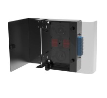 Корпус оптического навесного бокса, 1 слот для адаптерных планок типаRNAP, черный, без сплайс-кассеты, без пигтейлов  RNFBEBL  DKC