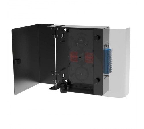 Корпус оптического навесного бокса, 1 слот для адаптерных планок типаRNAP, черный, без сплайс-кассеты, без пигтейлов  RNFBEBL  DKC