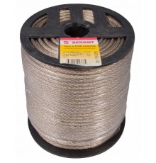 Трос стальной в ПВХ оплетке d=5,0 мм, прозрачный (бухта 100 м)  09-5250  REXANT