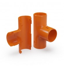 Тройник разборный оранжевый d25 мм (1шт/200шт уп/кор)  PR13.02486  Промрукав