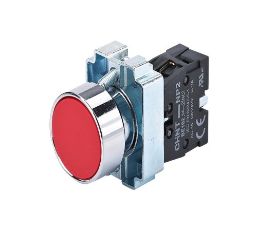 Кнопка управления NP2-BA42 без подсветки красная 1НЗ IP40  573890  CHINT