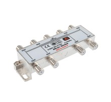 ДЕЛИТЕЛЬ  ТВ x 8 + 9шт. F   "BOX"  5-1000 МГц  "Silver"   05-6105  REXANT