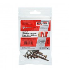 Саморез ШУж 5,0х35 пот. гол. (11 шт) - пакет ( 0,033 кг)  102509  Tech-KREP